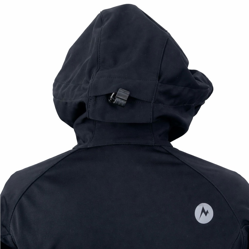 Marmot Windstopper Jacket Womens Small Black Hooded Softshell - Picture 4 of 8